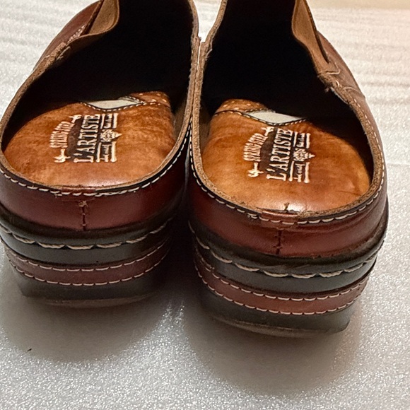 L'Artiste Spring Step Burbank Hand-Painted Leather Clogs size 41 (9.5) - Picture 10 of 10